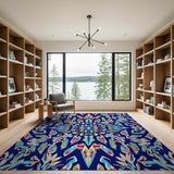 Multi-color and Patterns Traditional Persian Vibrant Mandala Persian Area Rug