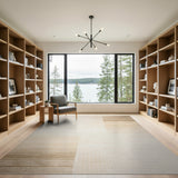 Beige Gradient Stripe Area Rug