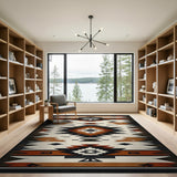 Southwestern Geometric Tribal Southwestern Area Rug