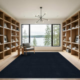 Minimalist Black Geometric Area Rug