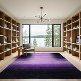Purple Purple Halftone Gradient Area Rug
