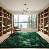 Emerald Forest Valley River Area Rug