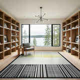 Modern Barcode Stripe Area Rug
