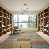 Variegated Stone Paver Geometric Rug