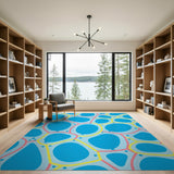 Playful Balloon Cluster Multi-Color Area Rug