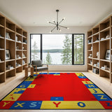 Colorful ABC Alphabet Kids Learning Rug