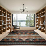 Multi-color and Patterns Southwestern Geometric Tribal Area Rug