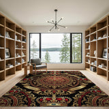 Royal Crown Gold Medallion Area Rug
