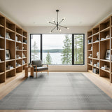 Geometric Modern Modern Grey Plaid Woven Area Rug