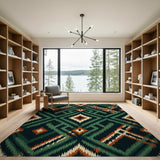 Tribal Geometric Multi-Color Area Rug