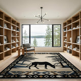 Southwestern Savanna Oryx Silhouette Rug