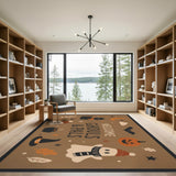 Welcome Ghouls Pals Halloween Kids Rug