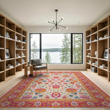 Vibrant Persian Floral Area Rug