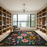 Vibrant Multi-Color Floral Area Rug