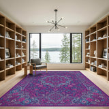 Purple Floral Vintage No. 14 Area Rug
