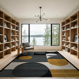 Multi-color and Patterns Abstract Geometric Modern Area Rug