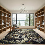 Vineyard Harvest Rustic Village Area Rug