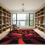 Bold Red Cherry Duo Area Rug