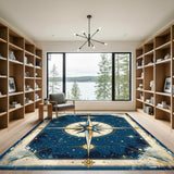 Celestial Compass Vintage Area Rug