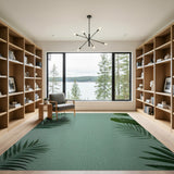 Mint Green Textured Coastal Area Rug