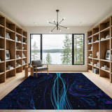Nebula Vortex Abstract Area Rug