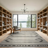 Heritage Tribal Black White Heritage Tribal Area Rug