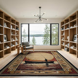 Sunset Fisherman Southwestern Area Rug