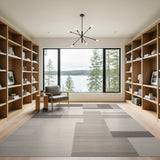 Modern Geometric Black White No. 22 Area Rug