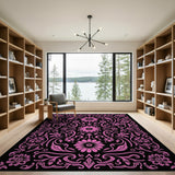 Pink Floral Vintage No. 4 Area Rug