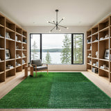 Lush Green Patchwork Turf Area Rug