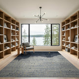 Golden Stars Night Sky Clouds Area Rug