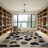 Neutral Cowhide Spot Area Rug