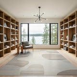Abstract Area Beige and Neutral Organic Abstract Beige Neutral Area Rug