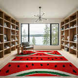 Juicy Watermelon Slices Area Rug