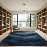 Blue Mountain Waves Area Rug