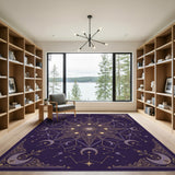 Purple Celestial Star Area Rug