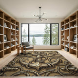 Nautical Anchor Entwined in Rope Rug