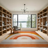 Rainbow Arch Multi-Color Geometric Area Rug