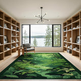 Lush Forest Stream Area Rug