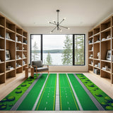 Pixel Roadside Green Highway Rug