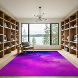 Multi-color and Patterns Abstract Area Starry Nebula Galaxy Area Rug