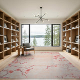 Pink Pink Cherry Blossom Vintage Area Rug