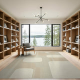 Modern Beige Geometric Area Rug