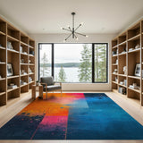 Vibrant Geometric Multi-Color No. 11 Area Rug