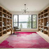 Pink Clouds Washable Area Rug