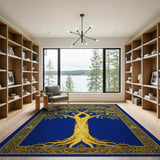 Golden Tree of Life Persian Area Rug