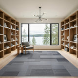 Geometric Modern Block Modern Grey Geometric Block Area Rug