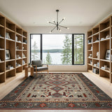 Grey Southwestern Tribal Area Rug