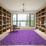 Purple Abstract Area Purple Swirl Abstract Area Rug