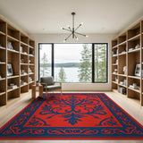 Red Persian Tree of Life Area Rug